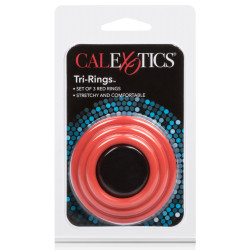 Calexotics Tri-Rings Cockring Rouge